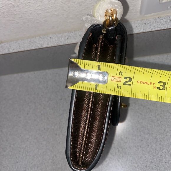 Coach Crossbody Bronze Wallet with Detachable Long Chain Strap NWT - Picture 14 of 14